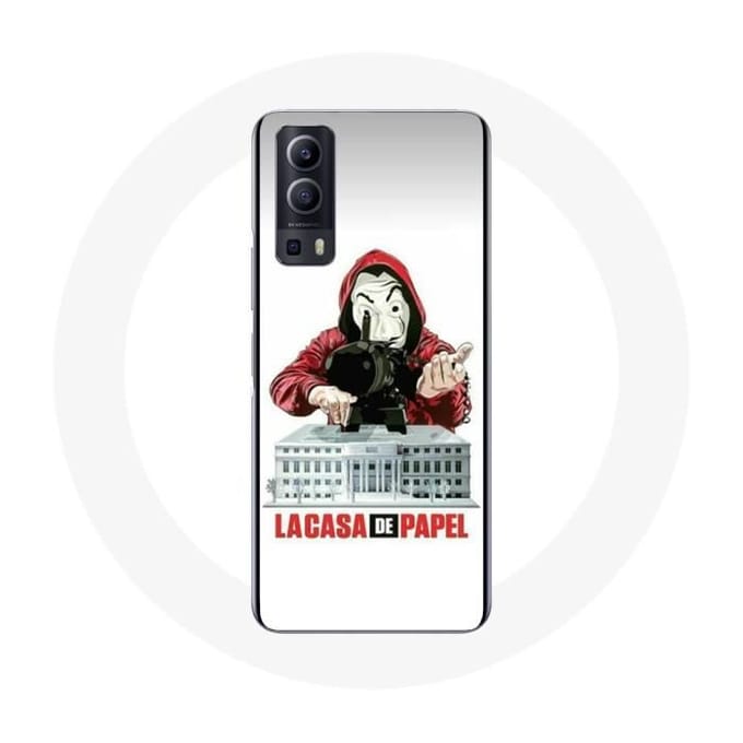 Coque - La casa de papel - Vivo Y72 - Souple - Protection smartphone - Blanc blanc