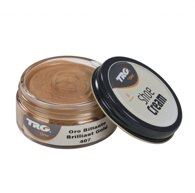 TRG - schoencrème met bijenwas - briljant goud - 50 ml