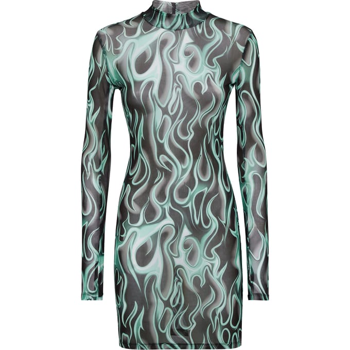 Korte Jurk Flame