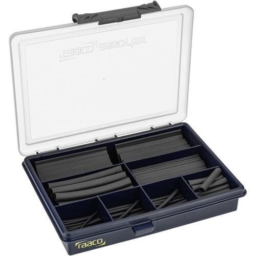 Cimco 181680 Krimpkous assortiment Zwart Krimpverhouding:2:1 130 stuk(s)
