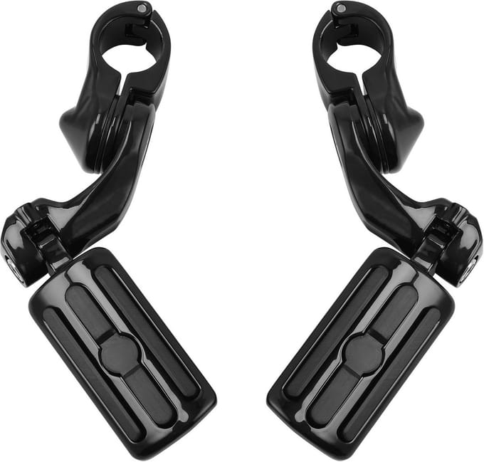 Zwarte 1.25" 3.2 cm Verstelbare Voetsteunen voor Motoren