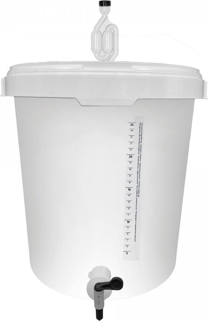 Gistingsvat met kraan - gistingsemmer voor bierbrouwen - 30 liter