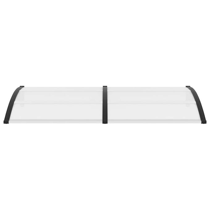 vidaXL - Deurluifel - 200x75 - cm - PC - zwart - en - transparant