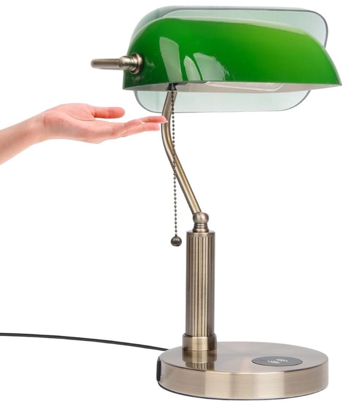 CRLYN® Notarislamp - Bankierslamp - Bureaulamp - Groen