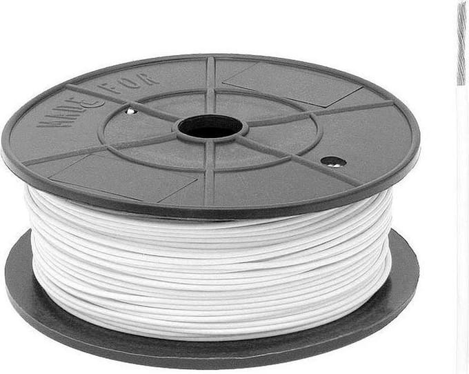 FLRY -B kabel - 1x 1,00mm - Wit - Per meter