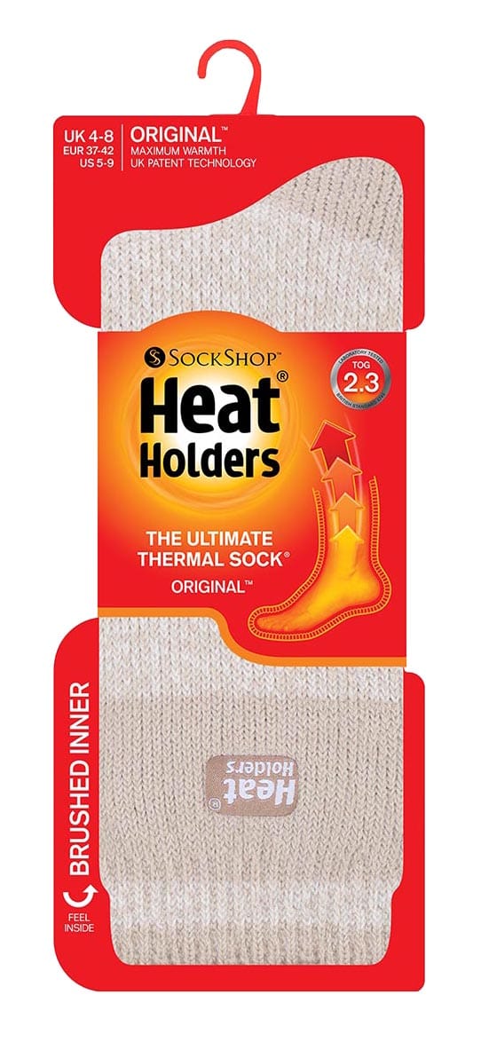 Heat Holders - Dames 2.3 tog thermo wintersokken - Cabinekoorts Beige
