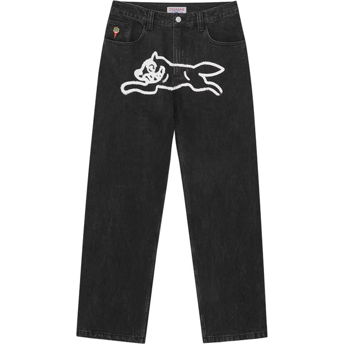 Jeans Icecream Spray Paint Dog Double Scoop