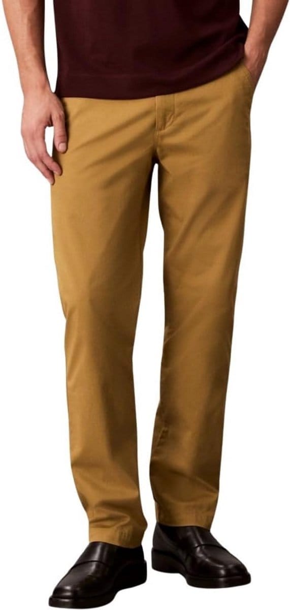Heren Chino Broek Katoen Slim Fit Vrijetijdsbroek