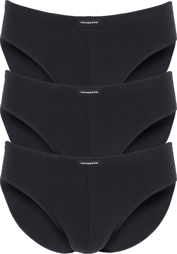 Gotzburg heren slips (3-pack) - zwart