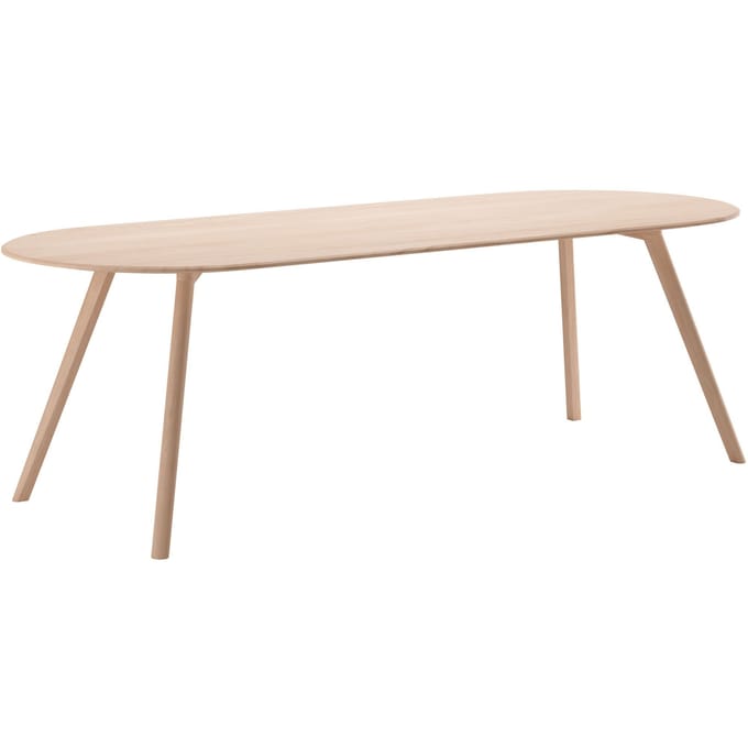 Objekte unserer Tage MEYER tafel afgerond - eik wit - XLarge (240 x 92 cm)