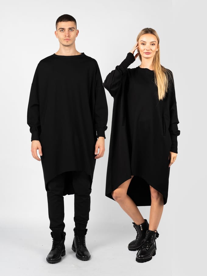 La Haine Inside Us blouse Unisex LW557  Vrouw zwart