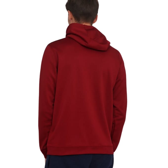 Nike getapete mouwen rode hoodie