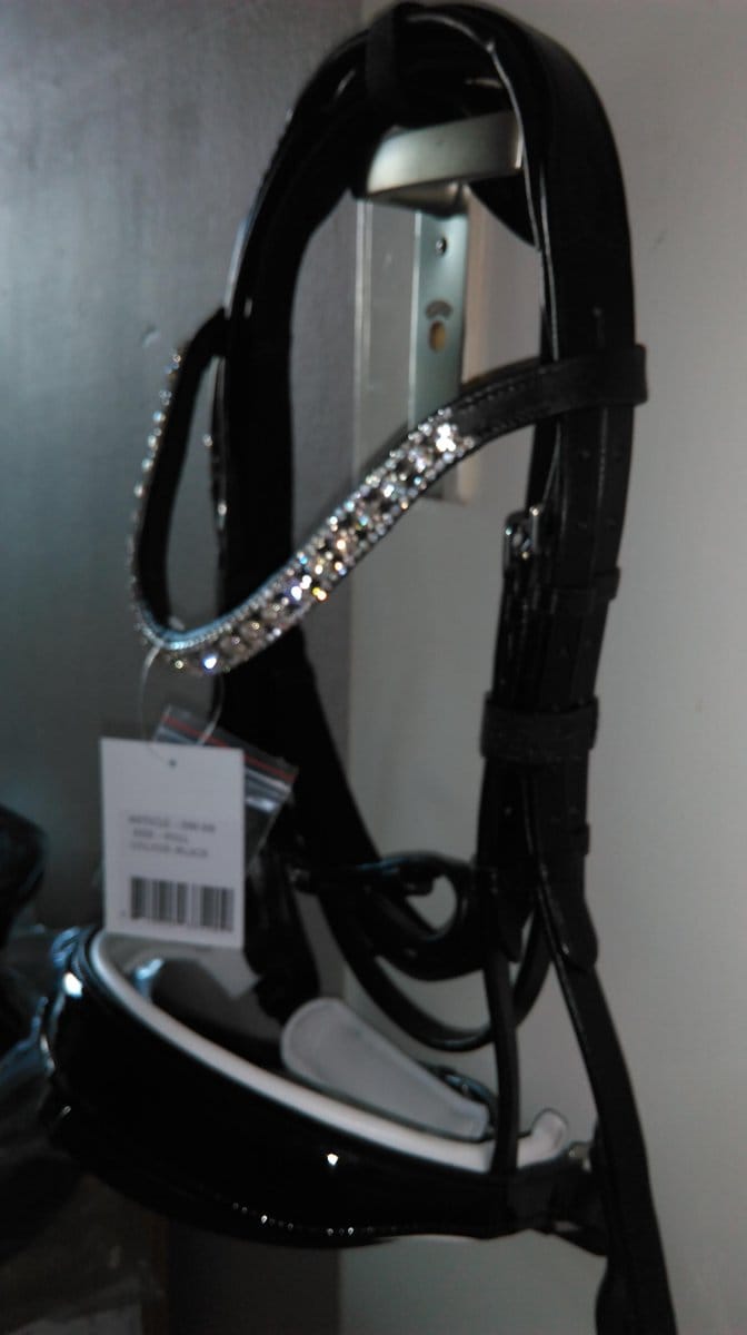 Hoofdstel HB Showtime Glamerdale zwart/wit cob
