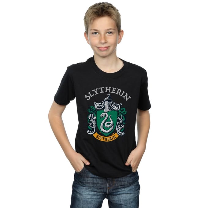 Harry Potter Jongens Slytherin T-shirt (Zwart)