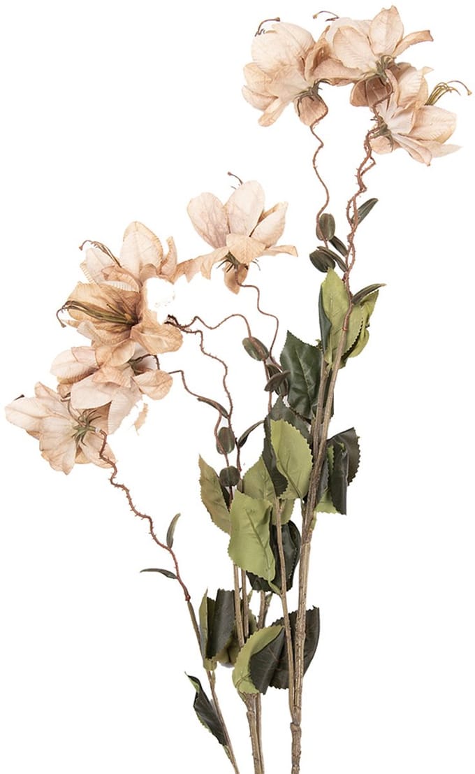 Clayre & Eef Kunstbloem 120 cm Beige Kunststof