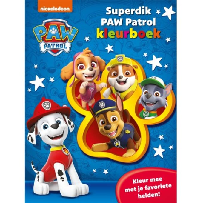 Superdik Paw Patrol Kleurboek - Paw Patrol - Diversen