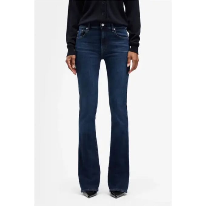 7 for all mankind MIDNIGHT FADE WITH EMBELLISHED SQUIGGLE Blauw 27