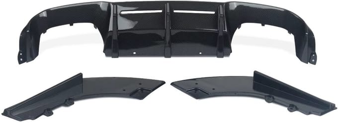 Diffuser Carbonflow - Achterdiffuser - Carbon Look - Voor BMW F87 M2/M2 Competition (2016-2020) - Performance Stijl