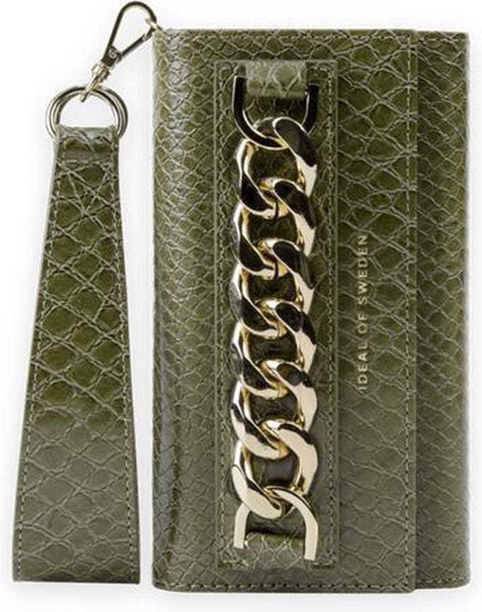 iDeal of Sweden Studio Clutch voor iPhone 12 Mini Green Snake