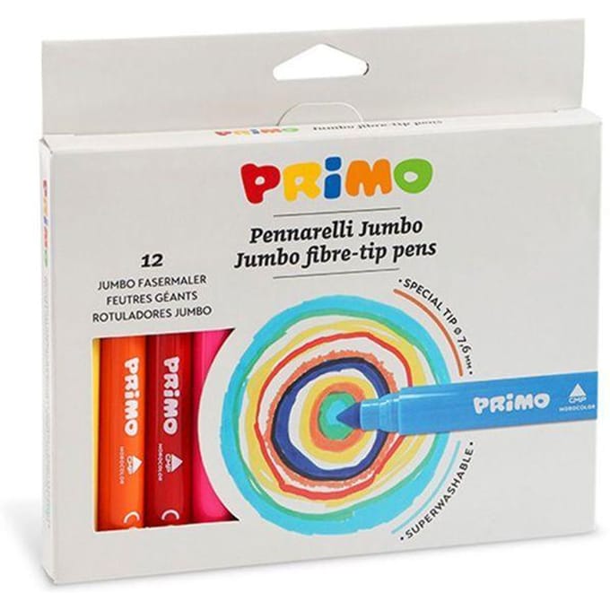 Crayons - Primo - 603JUMBO12 - Multicolore - 7,6 mm - 12 pièces schoon