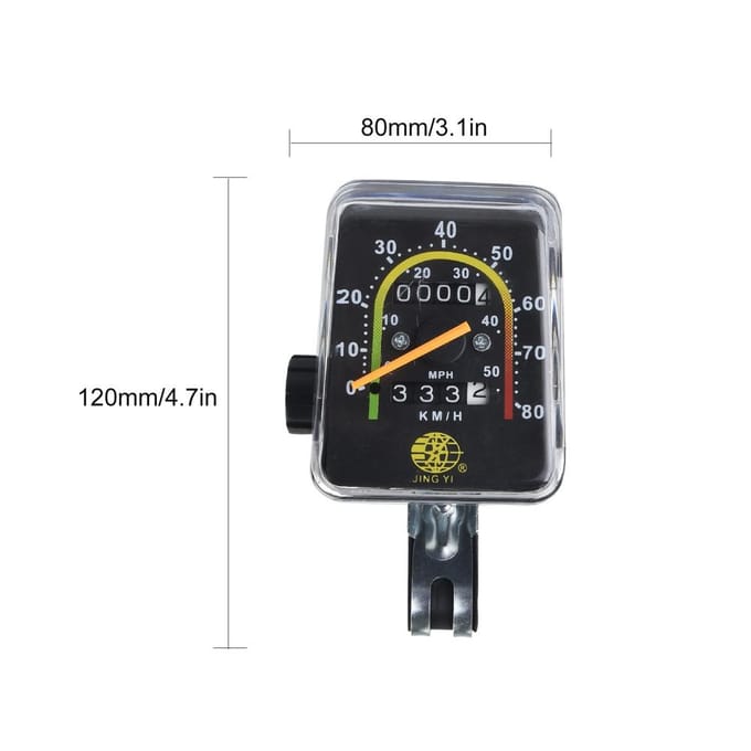 Fietssnelheidsmeter Fietscomputer Waterdicht Mechanisch Kilometerteller Mountainbikecodetabel veelkleurig