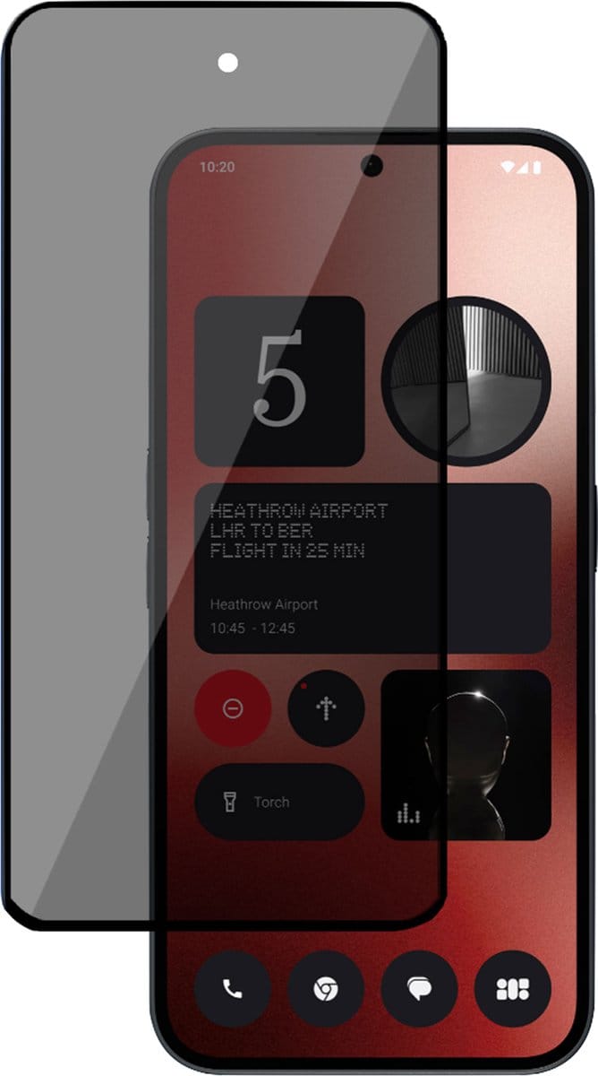 Privé Screenprotector geschikt voor Nothing Phone 2a / 2a Plus Screenprotector - Privacy Beschermglas - Privacy Proteqt+