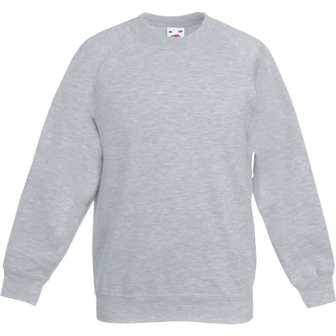 Fruit of the Loom Sweatshirt voor kinderen/Kinderen Premium Heather Set-in (Heide Grijs)
