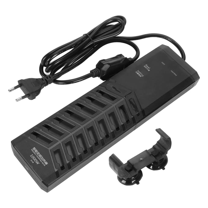 Aquarium Verwarmer Professioneel 1000W Efficiënte Nauwkeurige Temperatuurregeling Vis Tank Thermostaat black