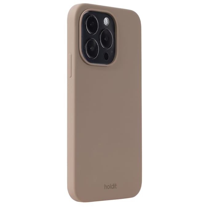 Holdit Silicone Case geschikt voor Apple iPhone 15 Pro - Mocha Brown