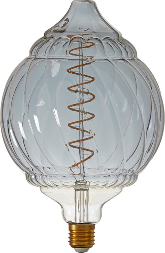 Light & Living Deco LED globe Ø16x25 cm BAROQUE 4W smoke E27 dimbaar