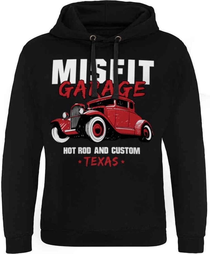 Misfit Garage Hoodie/trui -S- Hot Rod & Custom Zwart