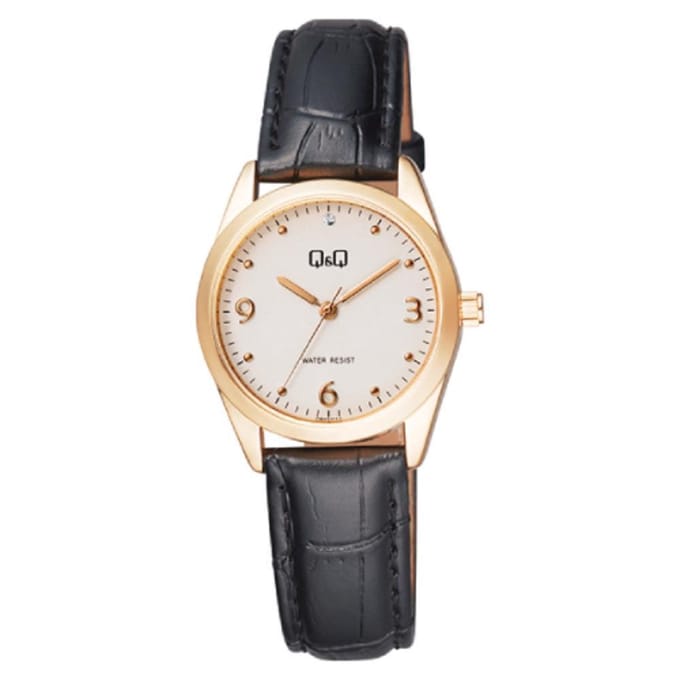 Q&Q by citizen qb43j104y Dames Horloge rosekleurig - 30 mm