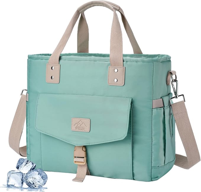 Geïsoleerde lunchtas - Koeltas voor dames - 18 L - Blauw - Polyester - Groot