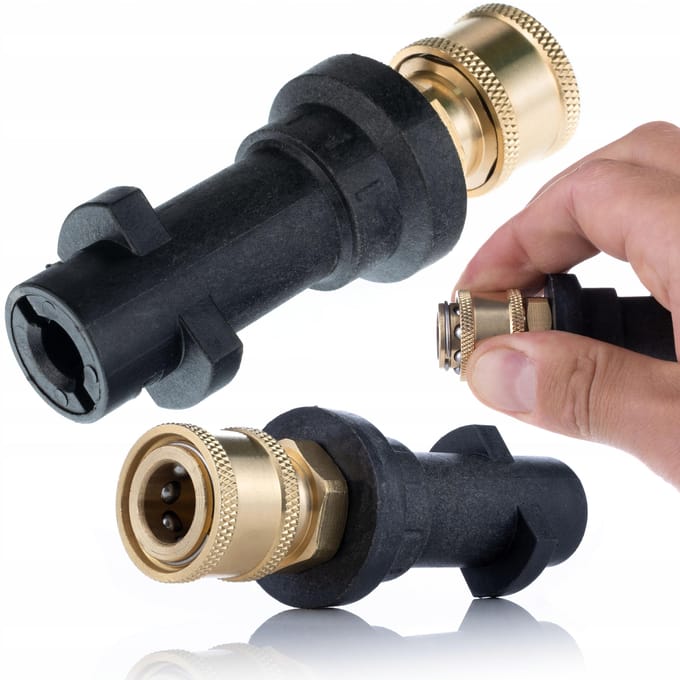 Rosfix Spuitaccessoire Set Vervanging - T-Racer Borstel 32 Cm Mosmatic - Bayonet 1/4" Adapter