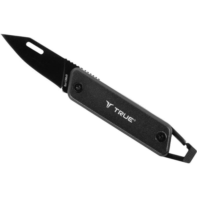 True utility modern keychain knife grey