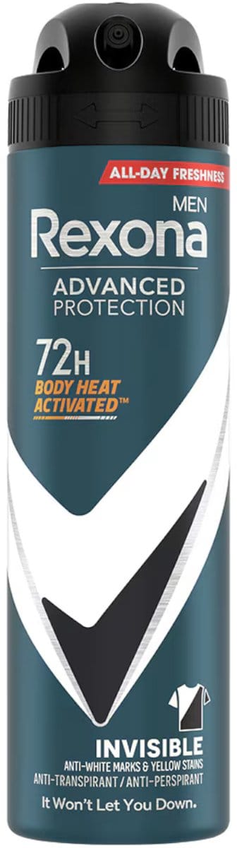 Rexona Men Advanced Protection Serie - Antiperspirant Spray - Invisible Black & White - 150ml - Houtachtige Geur