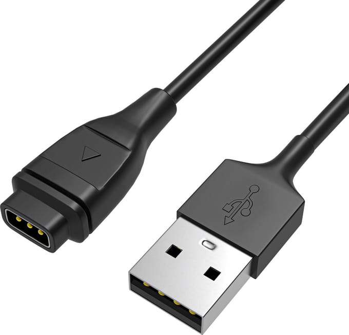 Compatibel met Coros Pace 3 \ Pace 2 \ Vertix \ Vertix 2 \ Apex 2 \ Apex Pro \ Apex 2 Pro connected horloge. 1 kabellengte Zwart lengte 1 m