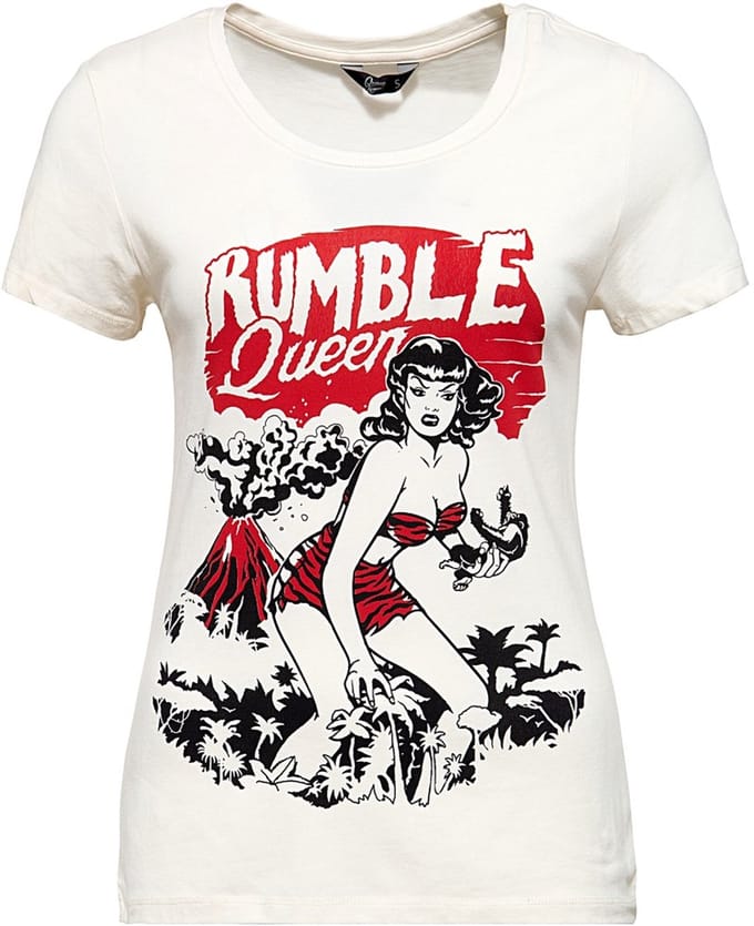 Queen Kerosin - Rumble Queen Top - XL - Wit