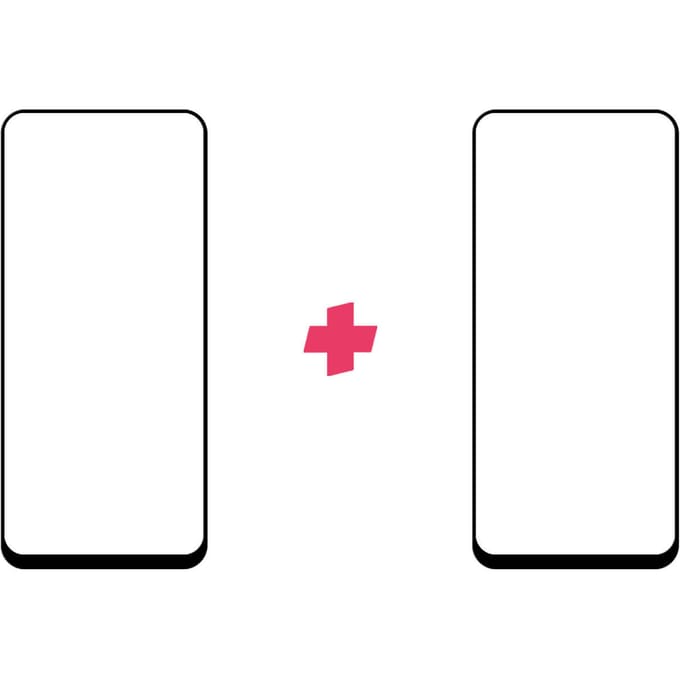 DuoPack: Realme 8 5G screenprotector gehard glas Edge to Edge