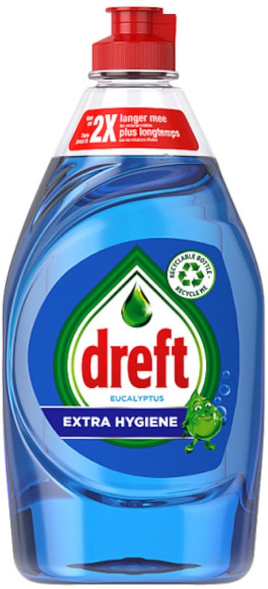 Dreft Afwas - 430ml - extra hygiene - eucalyptus