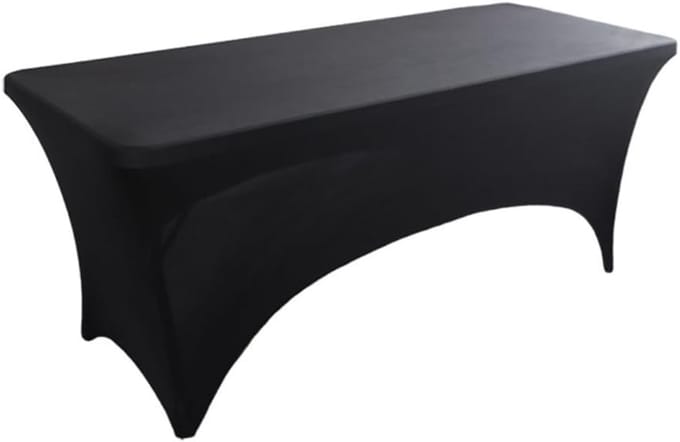 Tafelkleed - Hoes - Feestelijke Decors - Elastische Pasvorm - 48x26 inch - Zwart