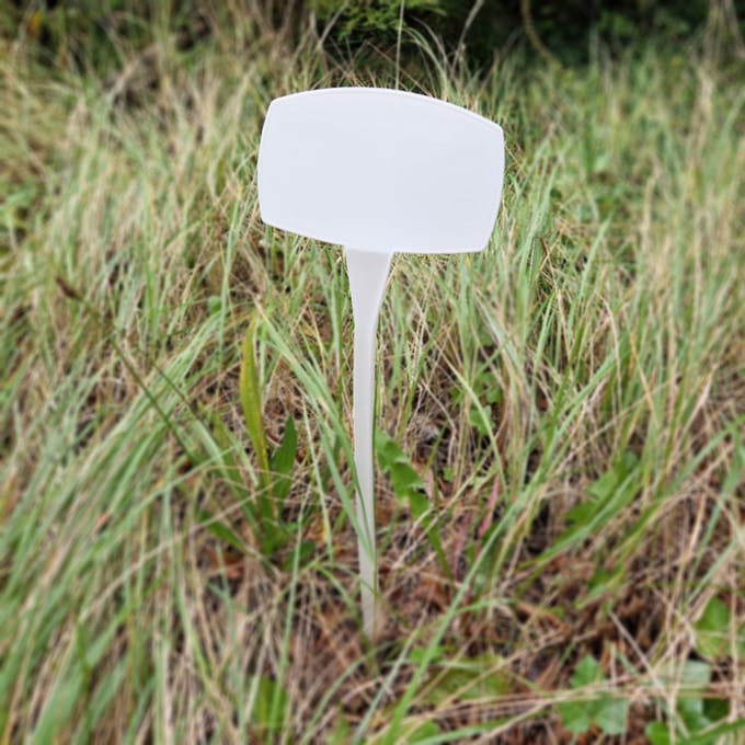 CombiCraft Plaatetiketten 500x150mm rond met knik wit - per 10 stuks