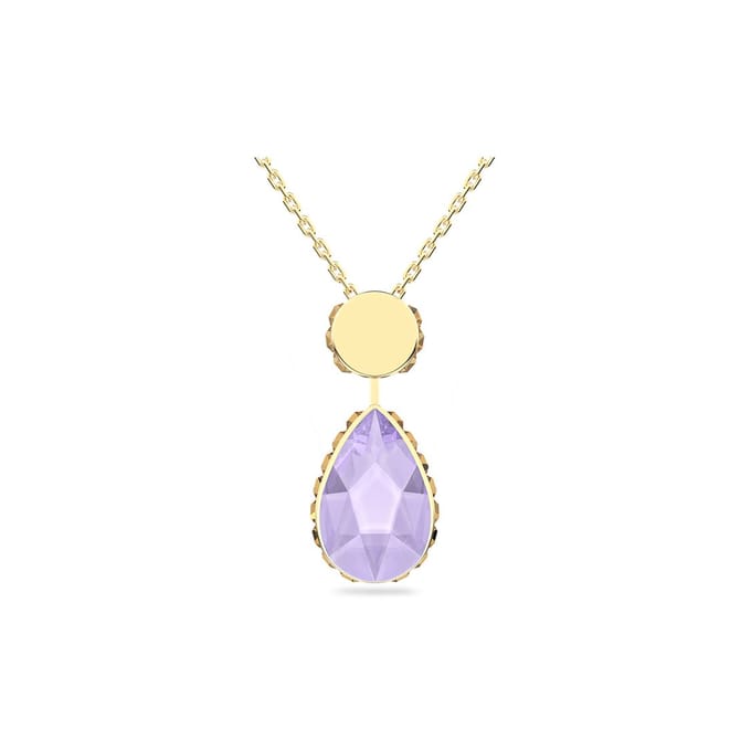 Swarovski Orbita Kristaldruppel Ketting 5619786 Gold|F|Box (Random Color) gray