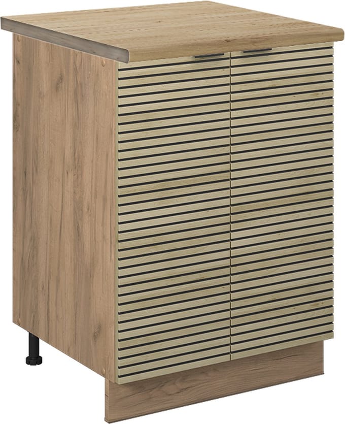 Vicco Fame-Line Keukenonderkast – 60 cm, WB Eik Eiken paneel