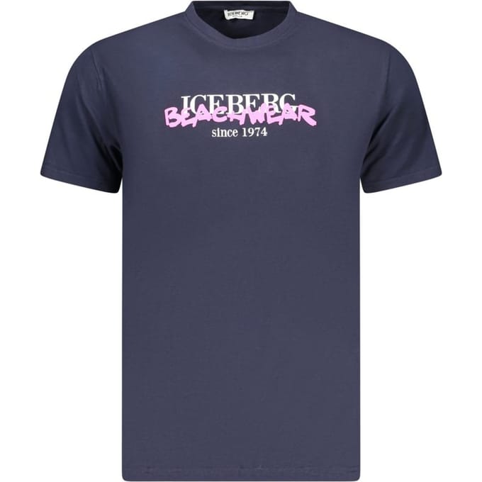 Ice Iceberg Beachwear Logo Marineblauw T-shirt