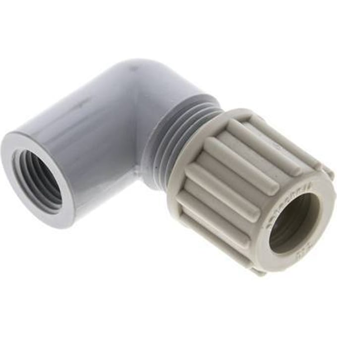 12x10mm & G1/4'' PA L-Vorm Knelfitting Binnendraad 10bar