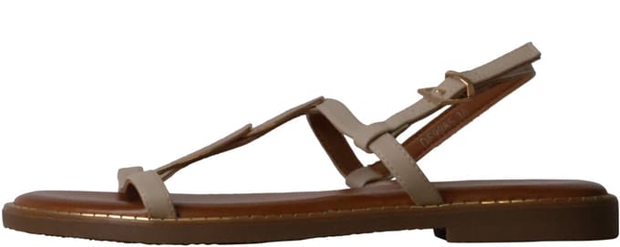 Platte sandalen met bandjes van Loevah Paris