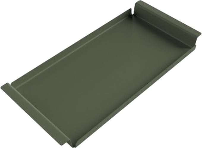 Steellish Dienblad Rechthoek - Tray - Aluminium - Legergroen - 61×29×5