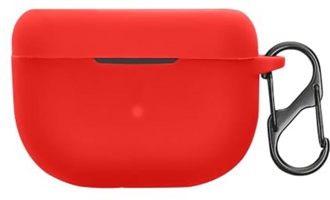 kwmobile Earbud Case Cover - Compatible with Jabra Elite 10 / E10 - Trendy Protective Case Wireless Earbuds in Red