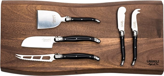 Laguiole Style de Vie - Premium Line - Kaasmessenset 5-delig met serveerplank